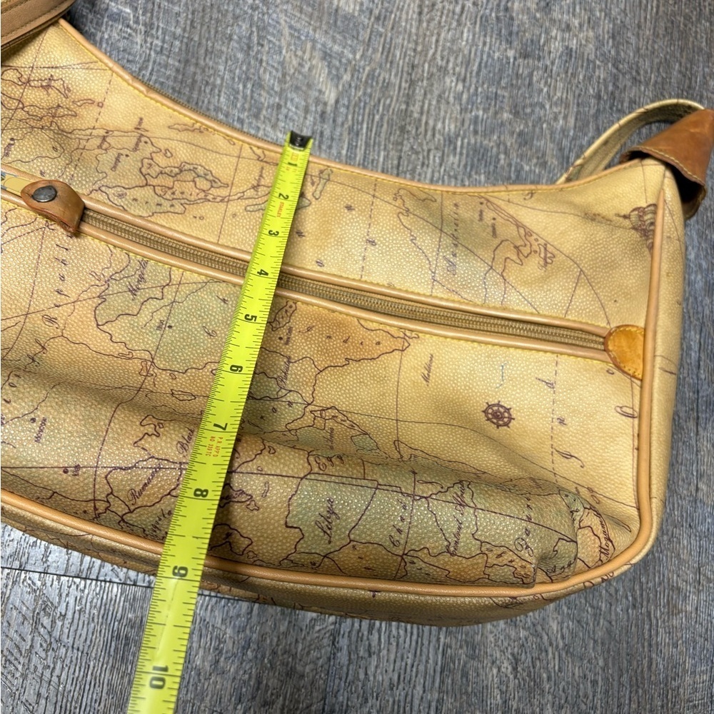 Allan Edward  Map Print Shoulder Bag - Picture 13 of 15